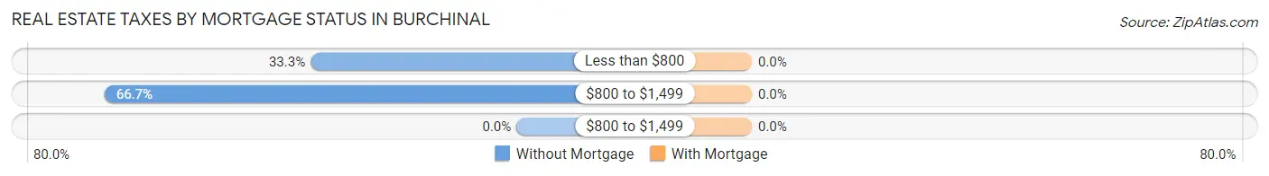 Real Estate Taxes by Mortgage Status in Burchinal