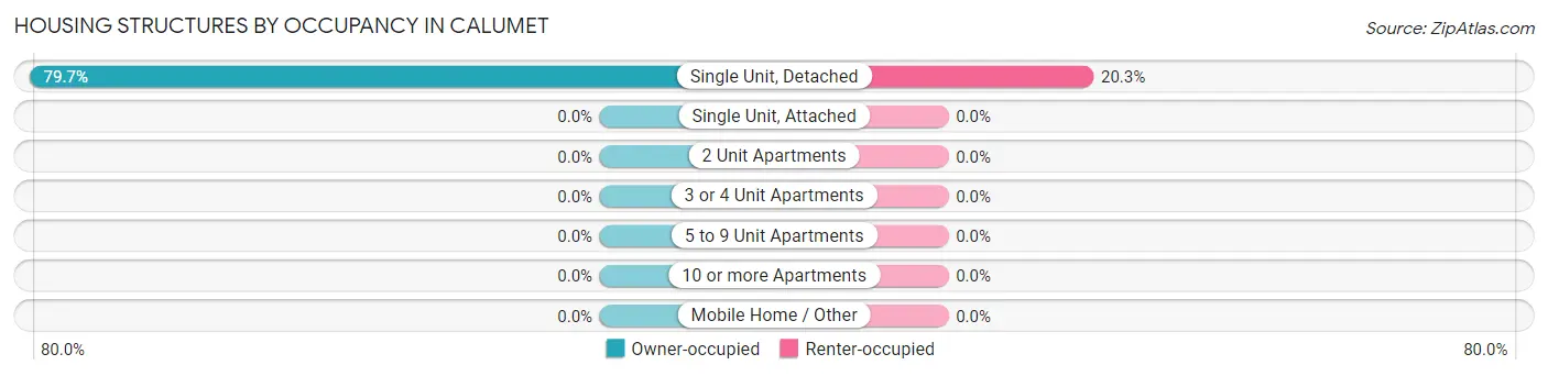 Housing Structures by Occupancy in Calumet