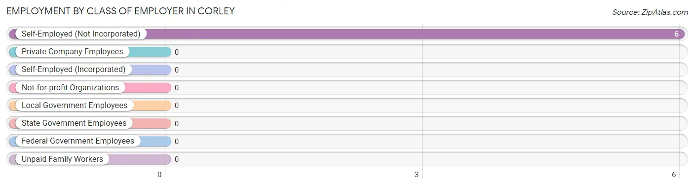 Employment by Class of Employer in Corley