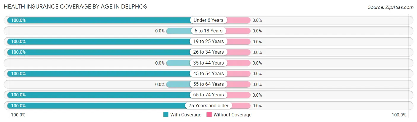 Health Insurance Coverage by Age in Delphos