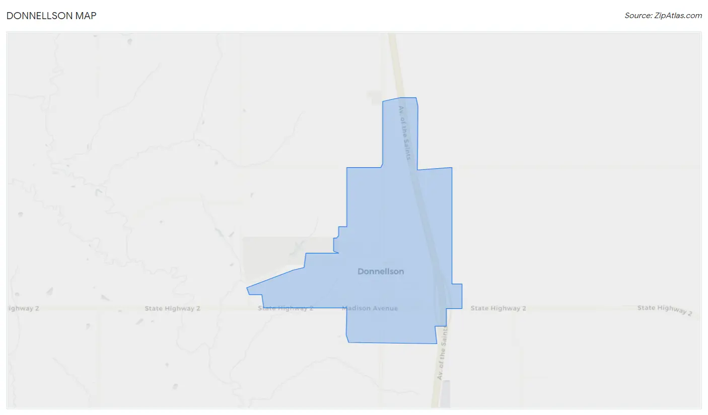 Donnellson Map