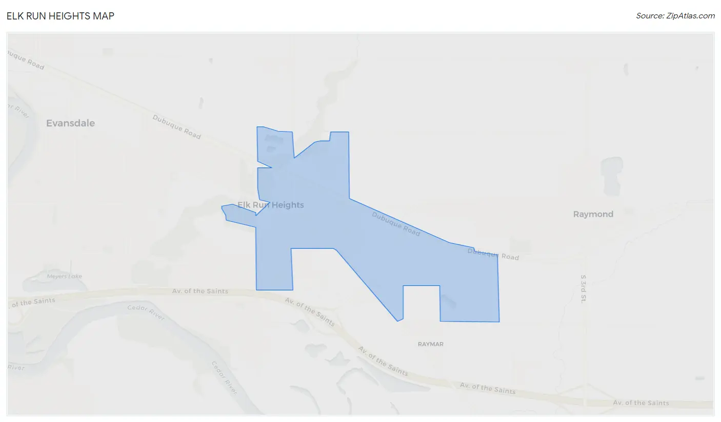 Elk Run Heights Map