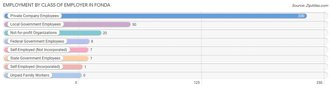 Employment by Class of Employer in Fonda