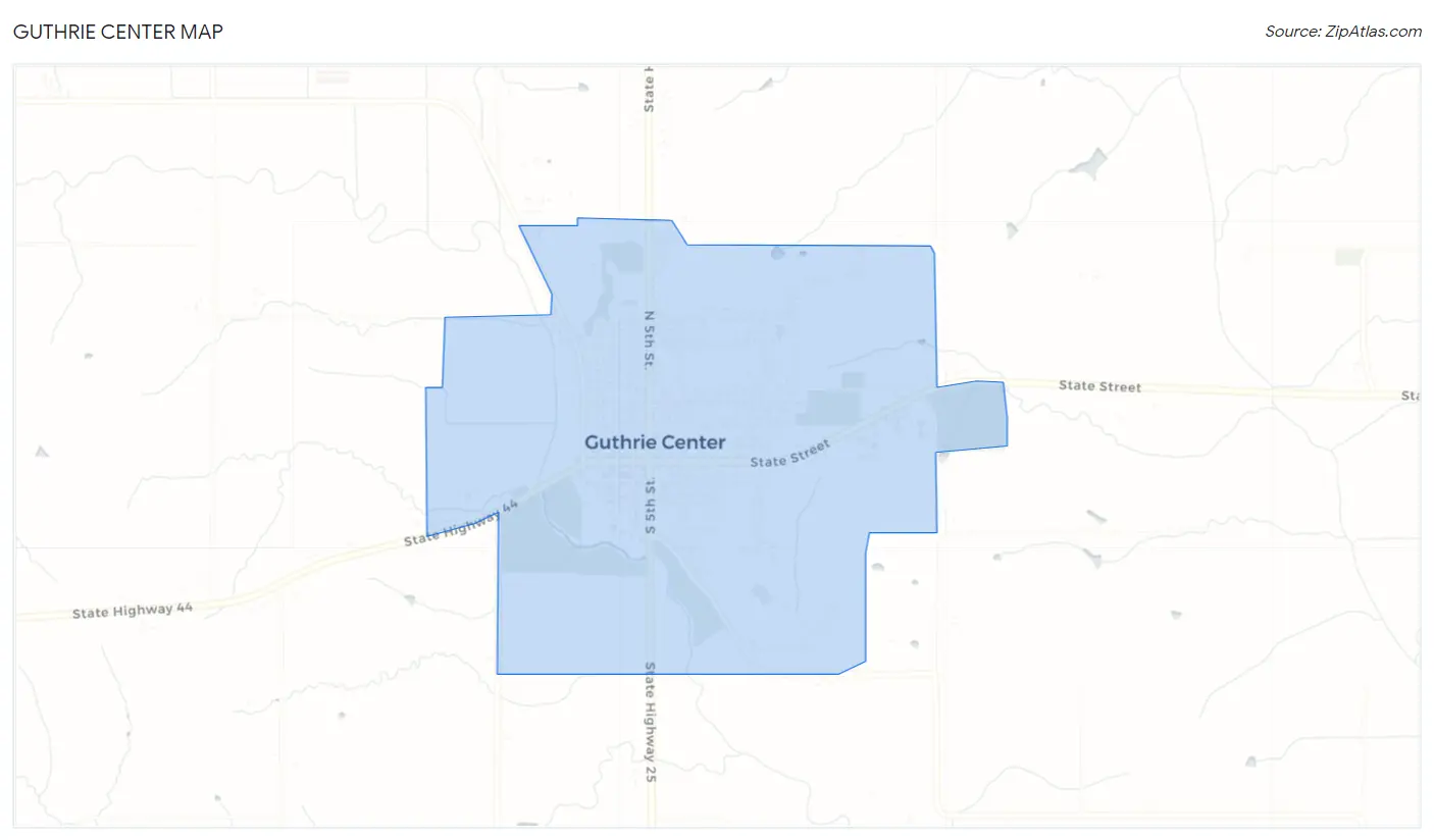 Guthrie Center Map