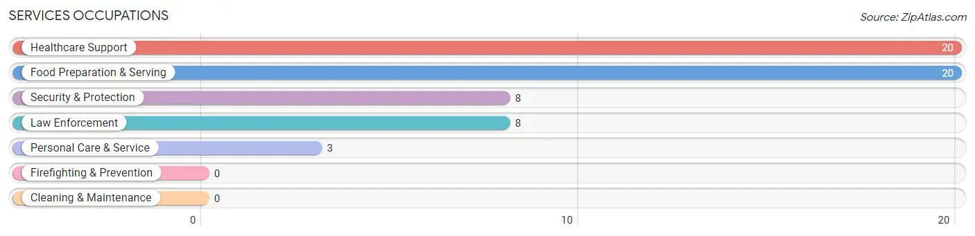 Services Occupations in Hedrick