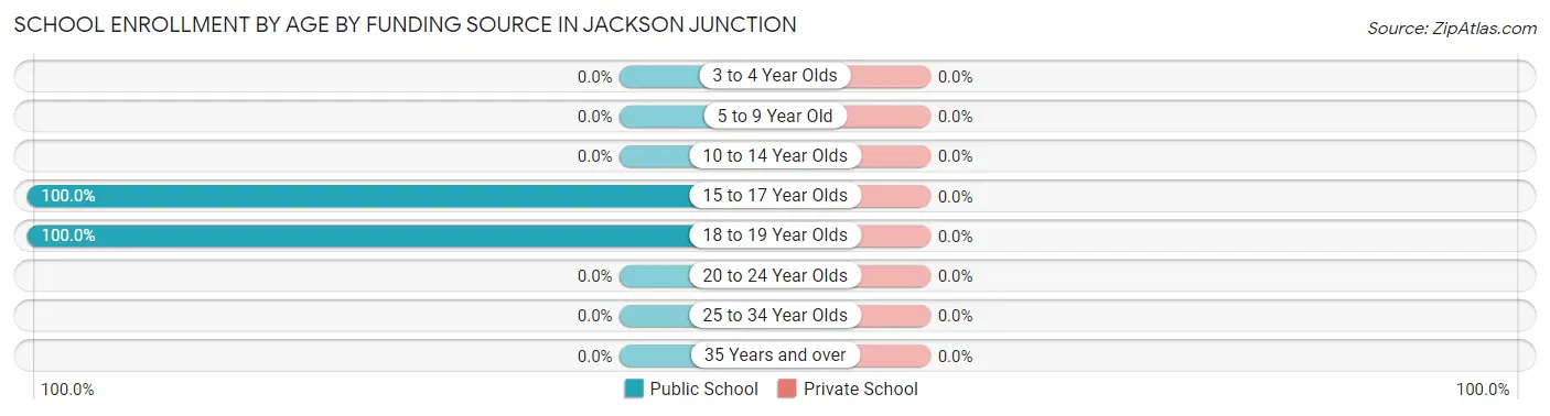 School Enrollment by Age by Funding Source in Jackson Junction