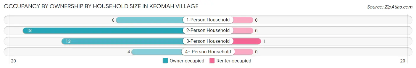 Occupancy by Ownership by Household Size in Keomah Village