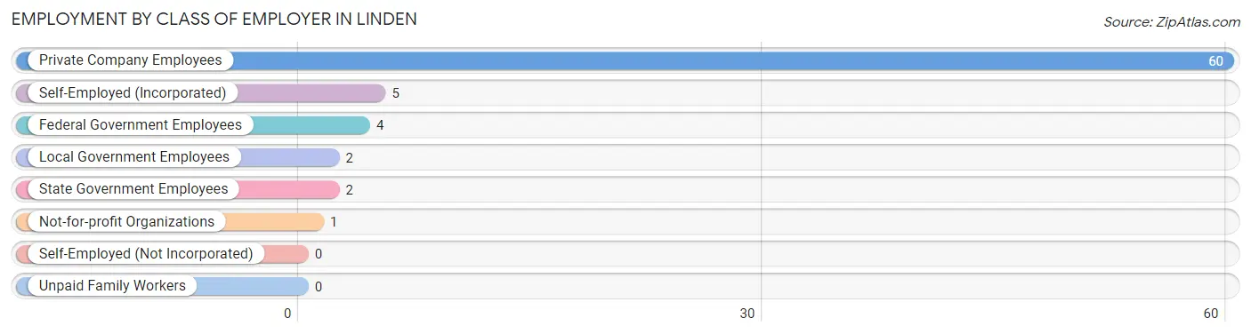 Employment by Class of Employer in Linden