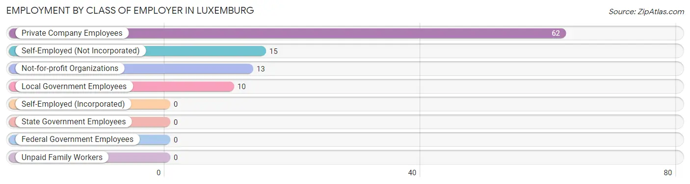 Employment by Class of Employer in Luxemburg