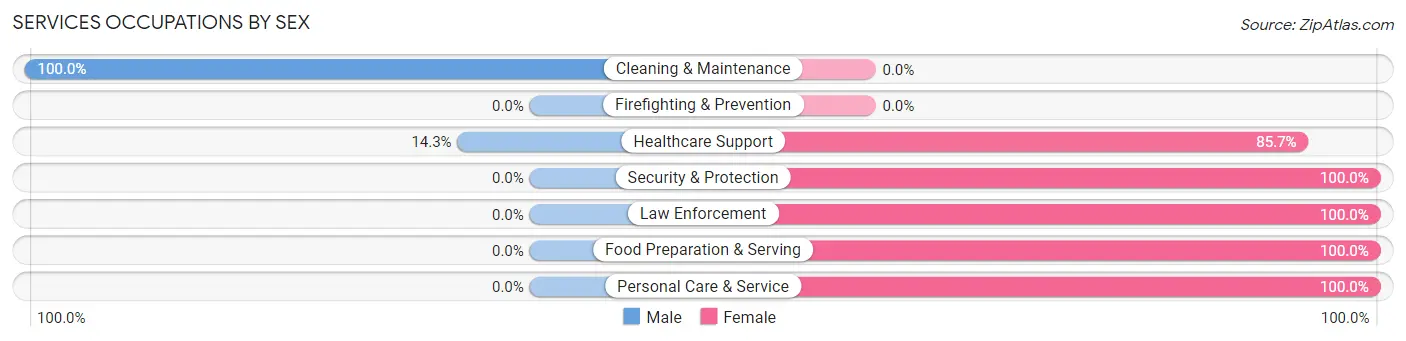 Services Occupations by Sex in McCallsburg