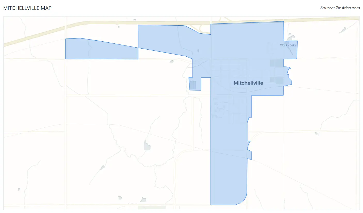 Mitchellville Map