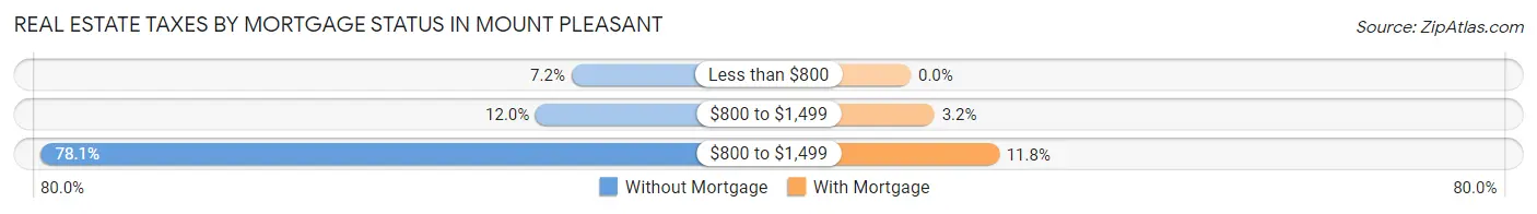 Real Estate Taxes by Mortgage Status in Mount Pleasant