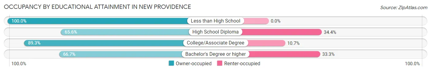 Occupancy by Educational Attainment in New Providence