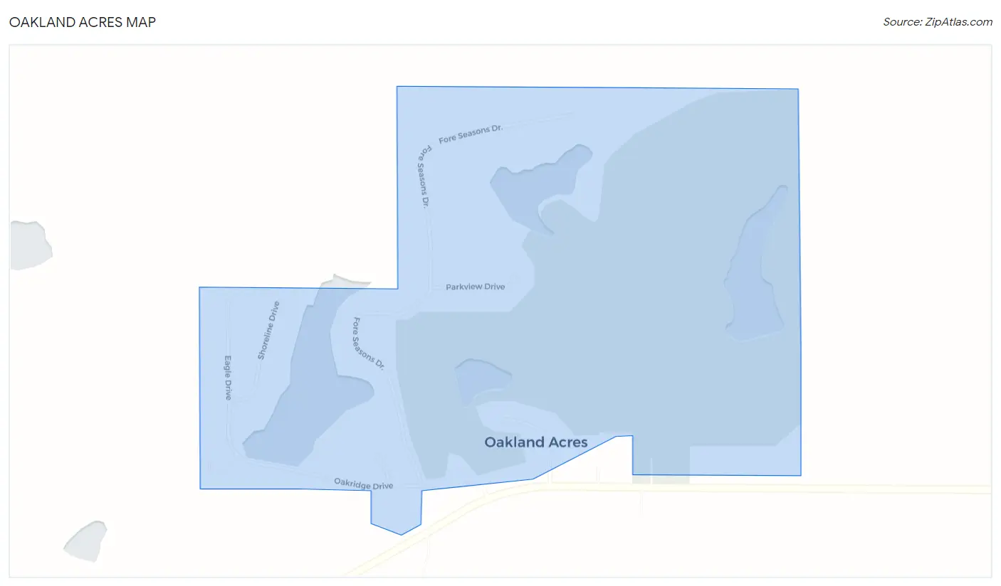 Oakland Acres Map