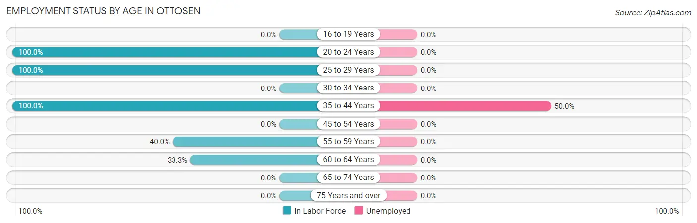 Employment Status by Age in Ottosen