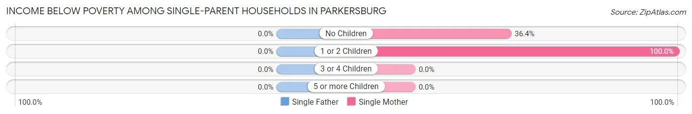 Income Below Poverty Among Single-Parent Households in Parkersburg