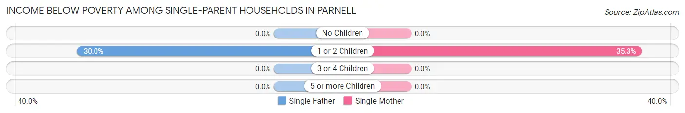 Income Below Poverty Among Single-Parent Households in Parnell