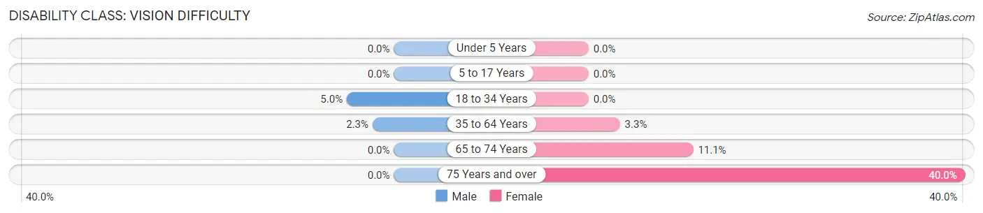 Disability in Pierson: <span>Vision Difficulty</span>