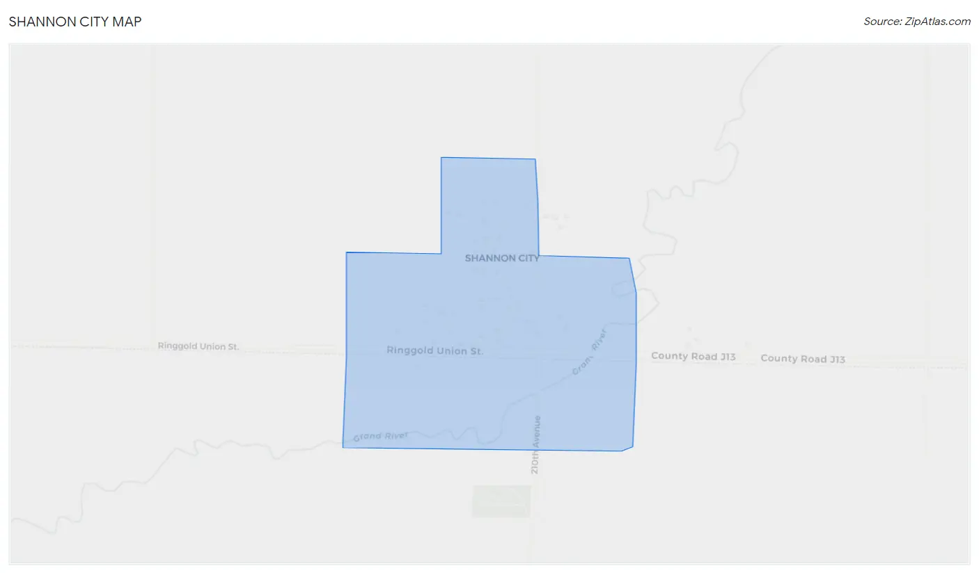 Shannon City Map