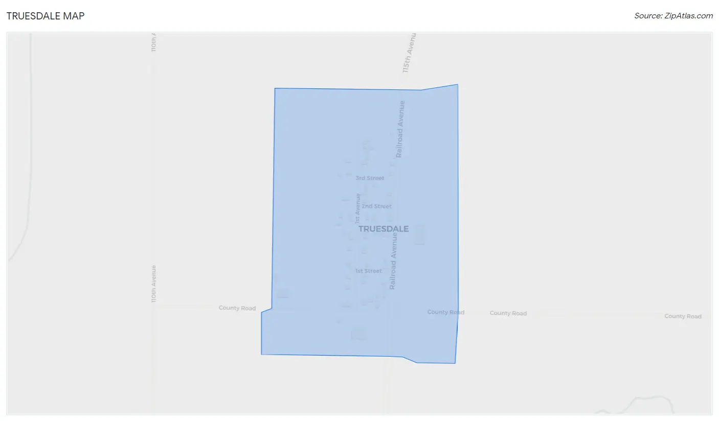 Truesdale Map