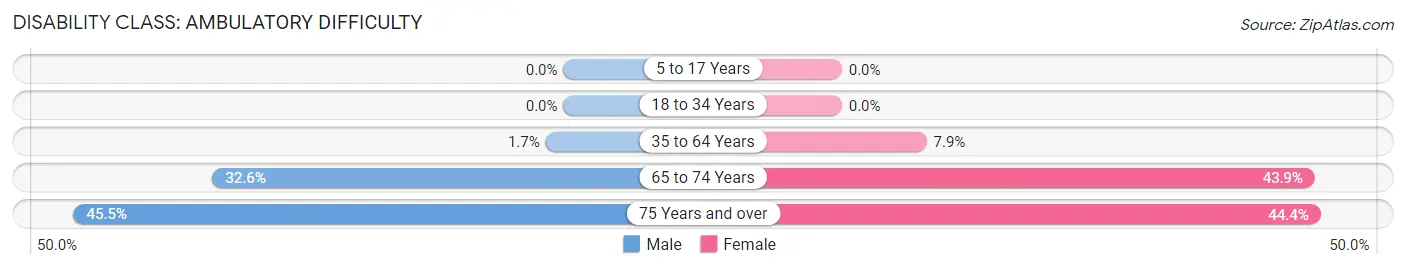 Disability in Challis: <span>Ambulatory Difficulty</span>