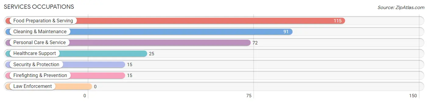 Services Occupations in Kellogg