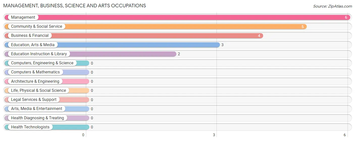 Management, Business, Science and Arts Occupations in Leadore