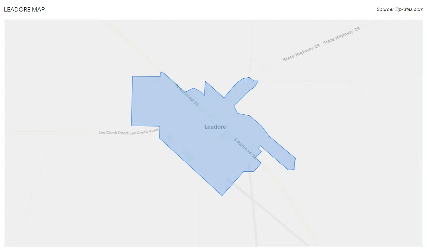 Leadore Map