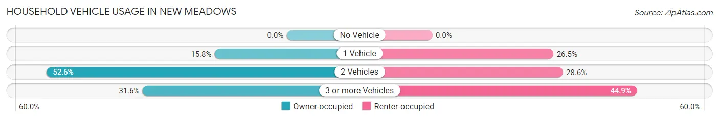 Household Vehicle Usage in New Meadows