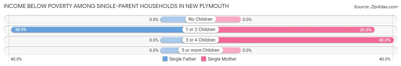 Income Below Poverty Among Single-Parent Households in New Plymouth