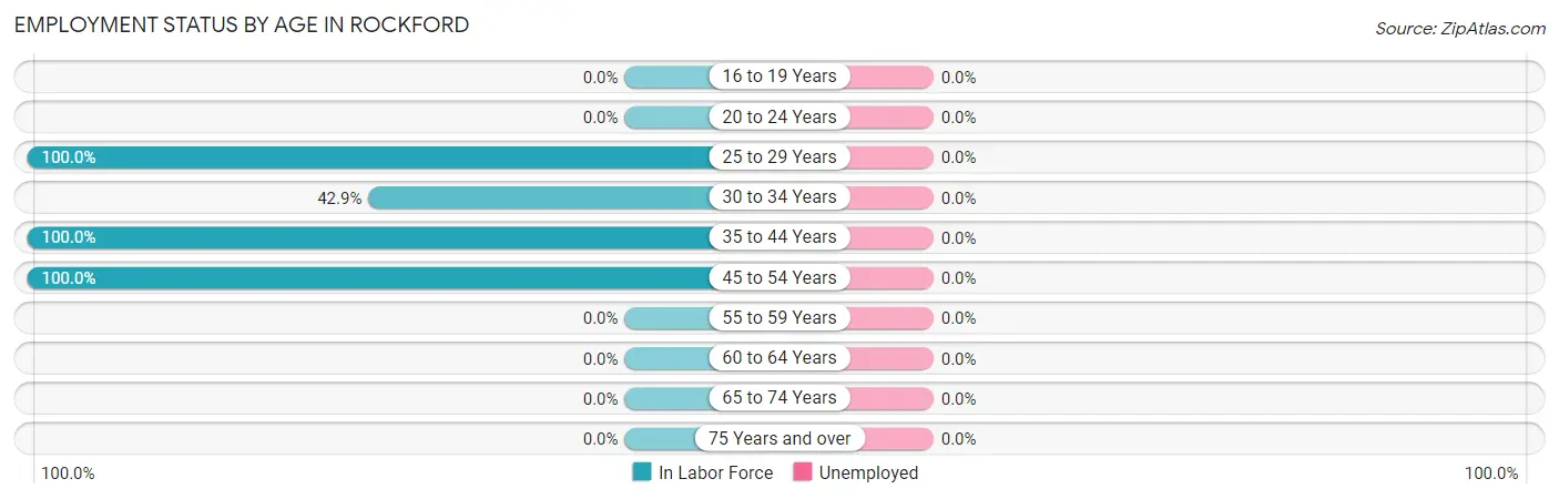 Employment Status by Age in Rockford