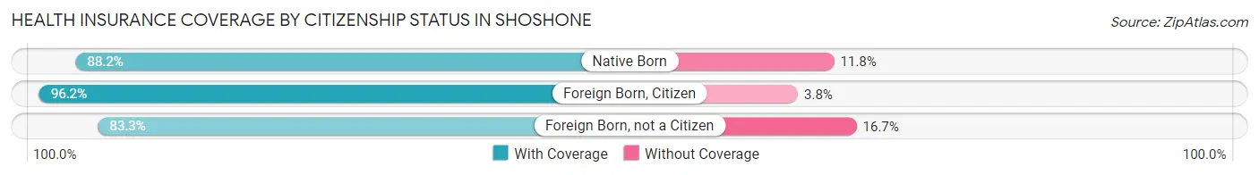 Health Insurance Coverage by Citizenship Status in Shoshone