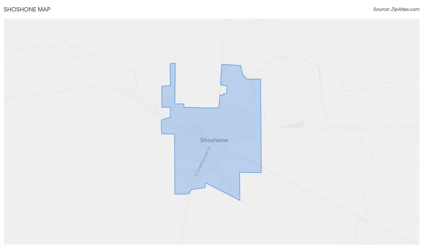 Shoshone Map