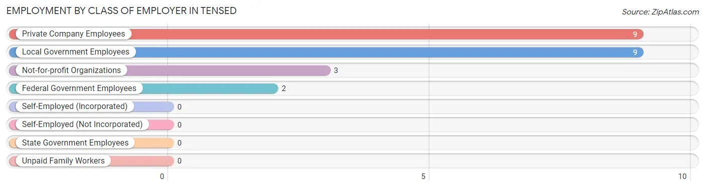 Employment by Class of Employer in Tensed