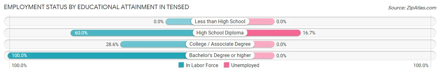 Employment Status by Educational Attainment in Tensed