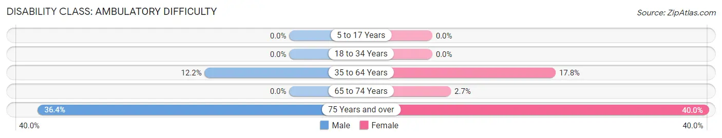 Disability in Wilder: <span>Ambulatory Difficulty</span>