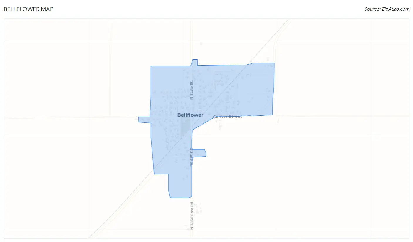 Bellflower Map