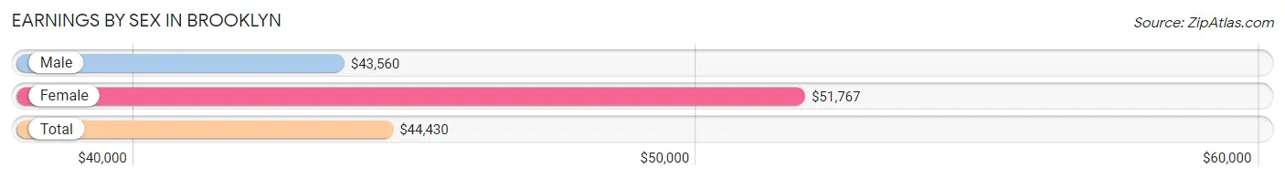 Earnings by Sex in Brooklyn