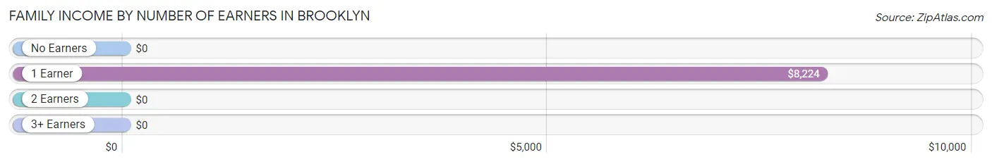 Family Income by Number of Earners in Brooklyn