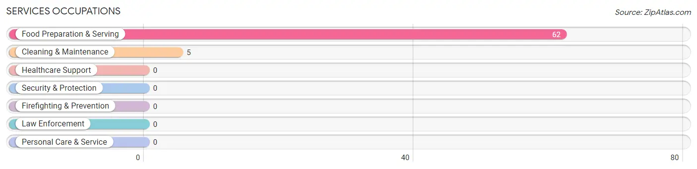 Services Occupations in Campbell's Island