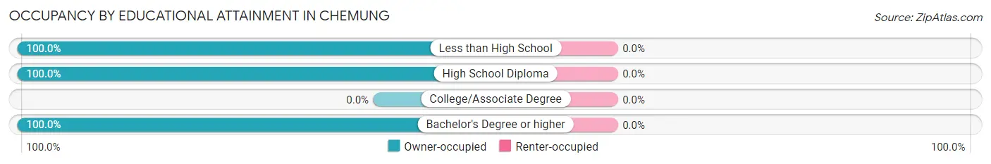 Occupancy by Educational Attainment in Chemung