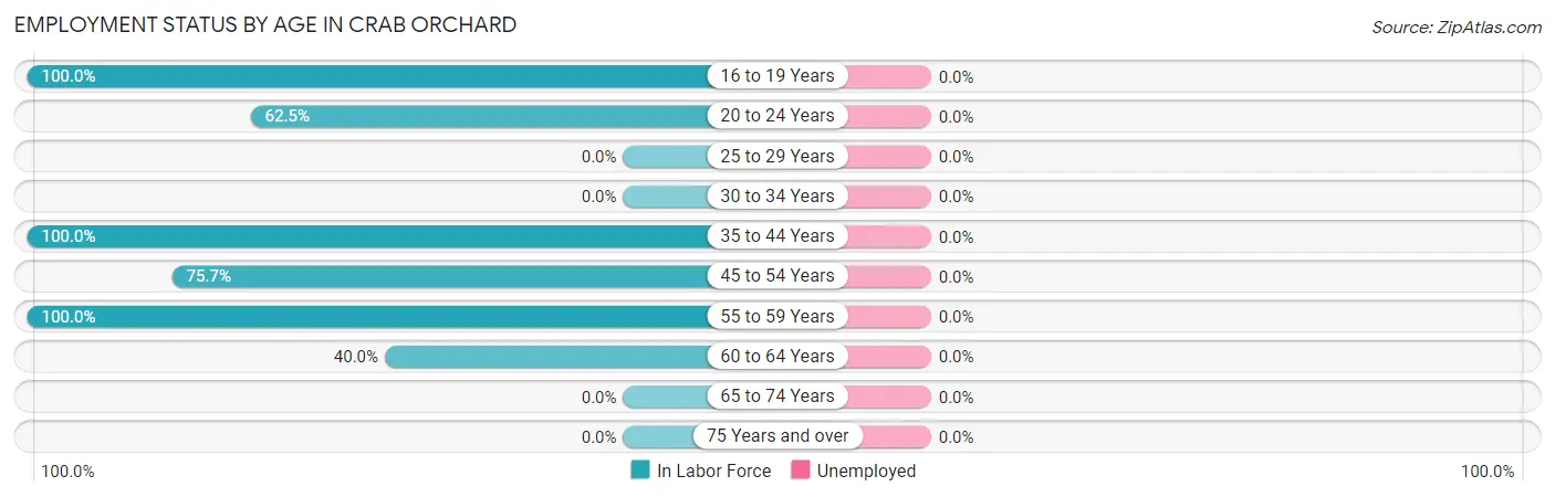 Employment Status by Age in Crab Orchard
