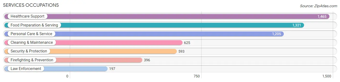 Services Occupations in Evanston