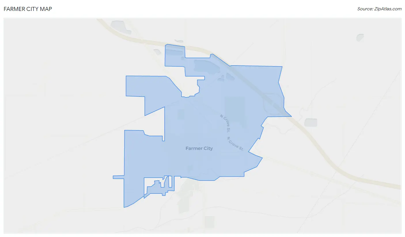 Farmer City Map