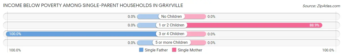Income Below Poverty Among Single-Parent Households in Grayville