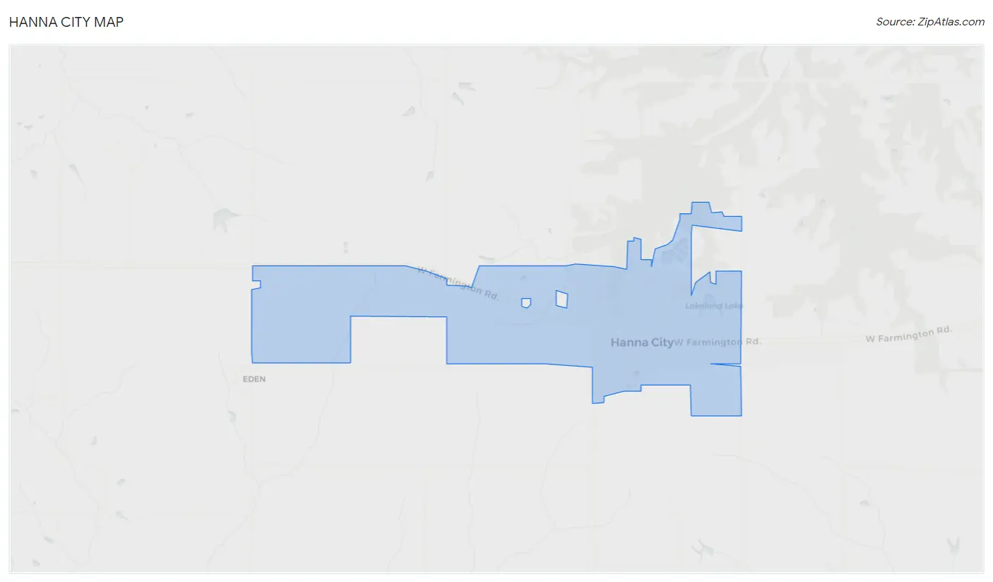 Hanna City Map