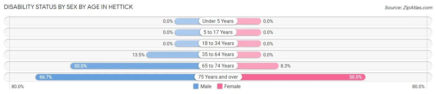 Disability Status by Sex by Age in Hettick