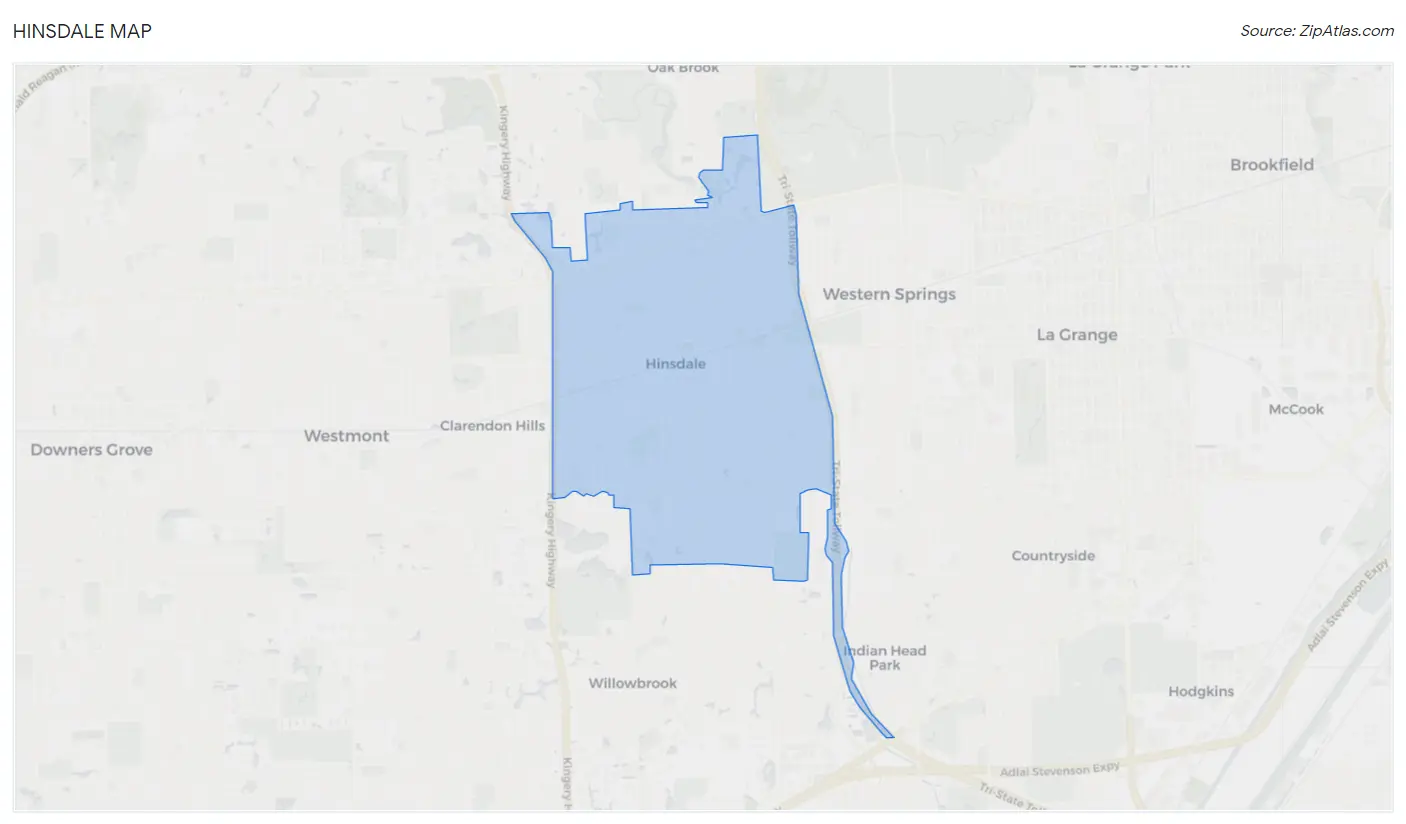 Hinsdale Map