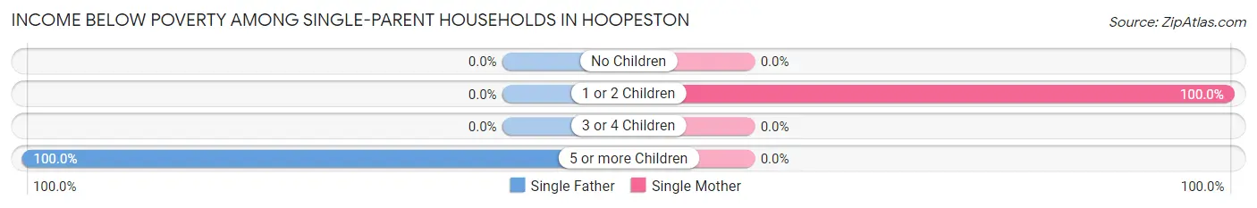 Income Below Poverty Among Single-Parent Households in Hoopeston