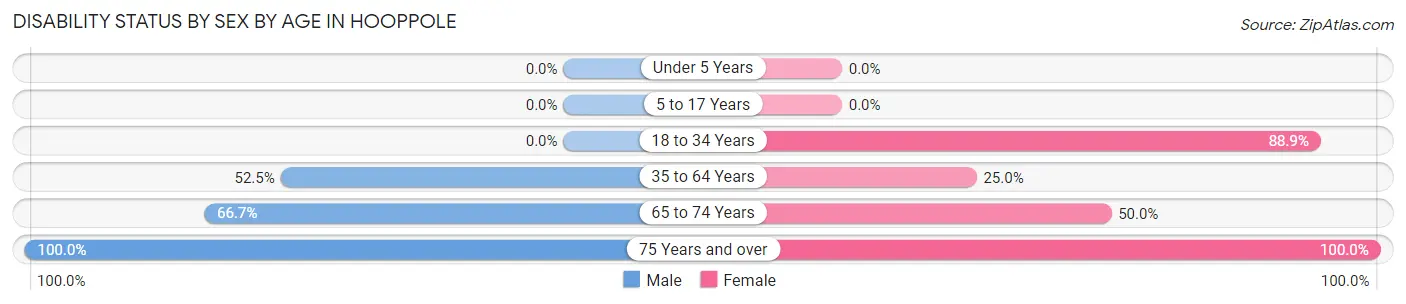 Disability Status by Sex by Age in Hooppole